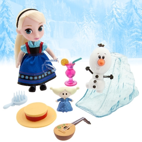 Игровой набор мини кукла Эльза, с аксессуарами. Коллекция Аниматорс Дисней. Холодное сердце. Disney Store, США.