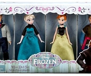 Набор из 4х мини кукол Холодное сердце-Frozen. Disney Store, США.